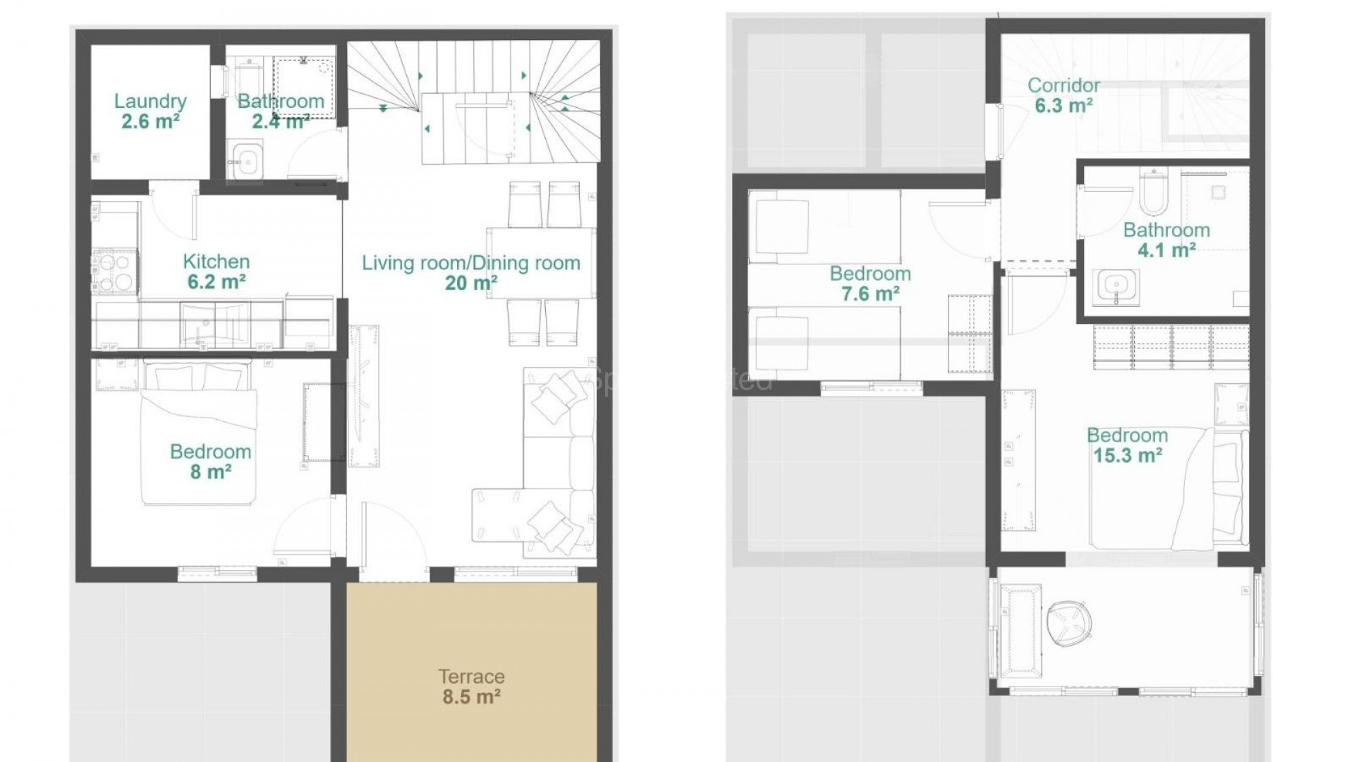 Resale - Townhouse -
Orihuela - Urbanización Perla del Mar